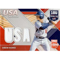 702168 Drew Romo Player Worn Memorabilia Patch Colorado Rockies 2020 Panini Elite Extra Rookie No.USAMDR Baseball Card