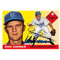 702253 Don Zimmer Autographed Brooklyn Dodgers 1995 Topps Archives No.100 Baseball Card