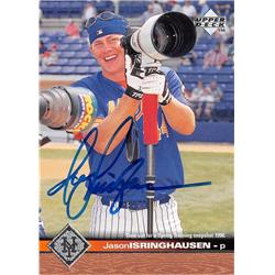 688666 Jason Isringhausen Autographed New York Mets 1997 Upper Deck No.433 Baseball Card