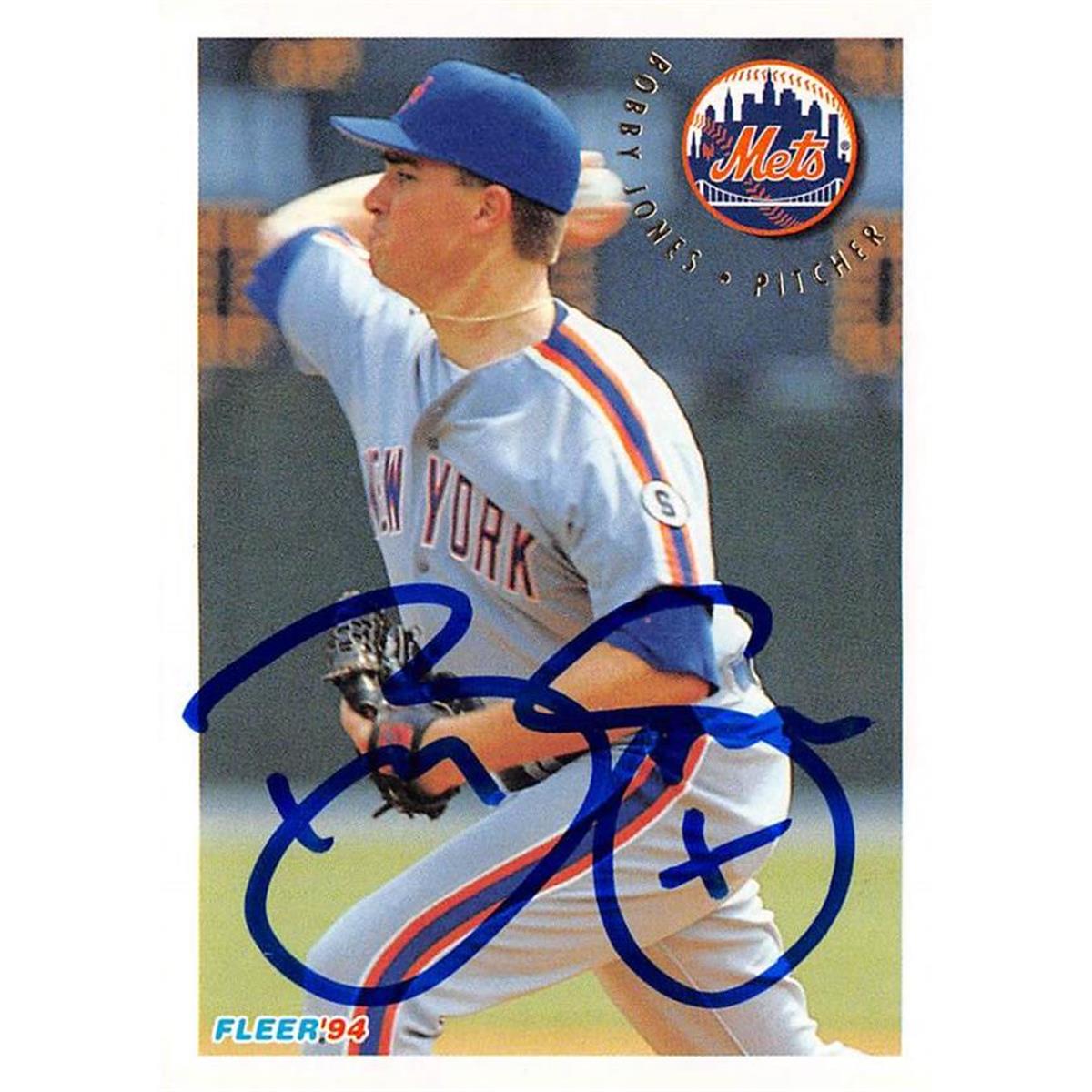 688709 Bobby Jones Autographed New York Mets 1994 Fleer No.569 Baseball Card -  Autograph Warehouse