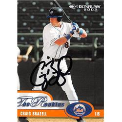 688731 Craig Brazell Autographed New York Mets 2003 Donruss the Rookies No.22 Baseball Card