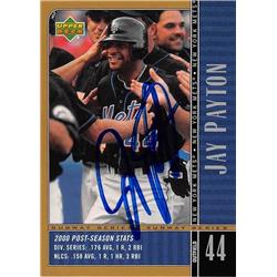 688743 Jay Payton Autographed New York Mets 2001 Upper Deck Post Season No.NY23 Baseball Card