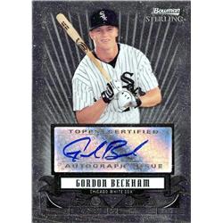 688748 Gordon Beckham Autographed Chicago White Sox, SC 2008 Bowman Sterling No.BSPGB Baseball Card