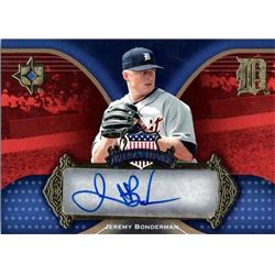 688868 Jeremy Bonderman Autographed Detroit Tigers 2007 Upper Deck Ultimate No.APJE Baseball Card