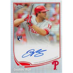 689067 Darin Ruf Autographed Philadelphia Phillies, Giants 2013 Topps Chrome Rookie No.16 Baseball Card