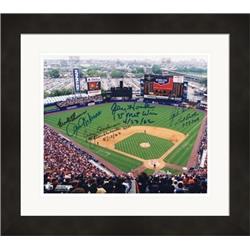 689072 8 x 10 in. New York Mets Shea Stadium Autographed Signed by 5 Legends No.64 Church Hickman Hook Anderson Thomas Matted & Framed Photo -  Autograph Warehouse