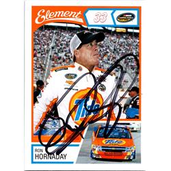 689255 Ron Hornaday Autographed NASCAR, Auto Racing & SC 2010 Press Pass Element No.56 Trading Card