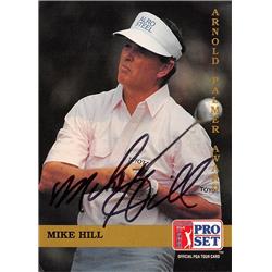 689563 Mike Hill Signed Golfer PGA, Arizona State Sun Devils 1992 Pro Set Arnold Palmer Award No.278 Golf Card