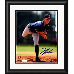 689909 8 x 10 in. Ian Anderson Autographed Atlanta Braves No.1 Matted & Framed JSA Authenticated Photo