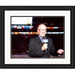 689981 8 x 10 in. Mike Emrick Doc Autographed New Jersey Devils Announcer No.3 Matted & Framed Photo