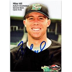 677049 Mike Hill Autographed Auburn Doubledays 2000 Team Best Rookie No.151 Baseball Card