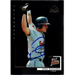 677158 Mike Edwards Autographed Kinston Indians 1999 Upper Deck Top Prospects Rookie No.68 Baseball Card
