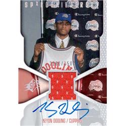 677164 Keyon Dooling Autographed Player Worn Jersey Patch Los Angeles Clippers 2000 Upper Deck Rookie No.112 Basketball Card