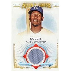 687887 Jorge Soler Player Worn Jersey Patch Kansas City Royals 2020 Topps Allen & Ginter No.FSRBJS Baseball Card