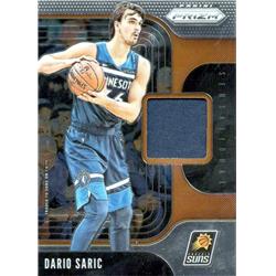 687913 Dario Saric Player Worn Jersey Patch Suns, Timberwolves 2019 Panini Prizm Sensational Swatches No.SSDSI Basketball Card