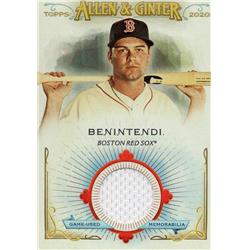 687951 Andrew Benintendi Player Worn Jersey Patch Boston Red Sox 2020 Topps Allen & Ginter No.FSRBAB Baseball Card