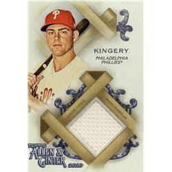 687956 Scott Kingery Player Worn Jersey Patch Philadelphia Phillies 2020 Topps Topps Allen & Ginter No.FSRASKI Baseball Card