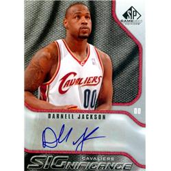 687974 Darnell Jackson Autographed Cleveland Cavaliers 2009 Upper Deck Significance No.SDJ Basketball Card