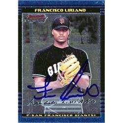 688332 Francisco Liriano Autographed San Francisco Giants, FT 2002 Bowman Chrome Rookie No.174 Baseball Card