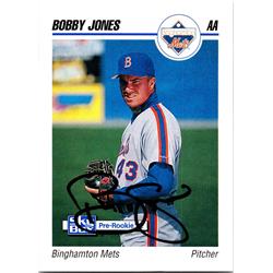 688363 Bobby Jones Autographed Binghamton Mets 1992 Impel Pre Rookie No.27 Baseball Card -  Autograph Warehouse