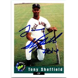 688394 Tony Sheffield Autographed Tullahoma High School 1992 Classic Draft Rookie No.40 Baseball Card