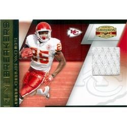 664708 Jamaal Charles Player Worn Jersey Patch Kansas City Chiefs 2010 Panini Gridiron Gear Gamebreakers No.15 LE 193-250 Football Card