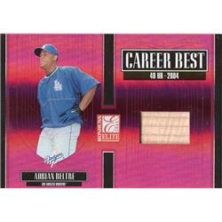 664857 Adrian Beltre Player Used Bat Patch Los Angeles Dodgers 2005 Donruss Elite Career Best Refractor No.CB2 LE 81-250 Baseball Card