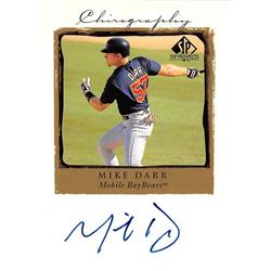 664987 Mike Darr Autographed Mobile Baybears Sd Padres 1998 Upper Deck Top Prospects No.MD Baseball Card