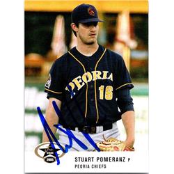 665052 Stuart Pomeranz Autographed Peoria Chiefs 2005 Just Minors Rookie No.44 Baseball Card -  Autograph Warehouse