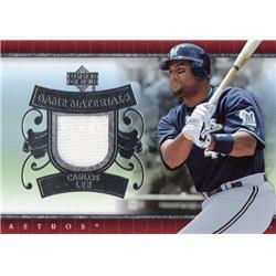 675742 Carlos Lee Player Worn Jersey Patch Astros, Brewers 2007 Upper Deck Materials No.UDCL Baseball Card