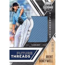 675748 Brent Honeywell Player Worn Jersey Patch Tampa Bay Rays 2017 Panini Elite Extra No.FTSBH LE 290-399 Baseball Card