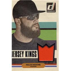 675801 Dallas Keuchel Player Worn Jersey Patch Houston Astros 2018 Panini Donruss Jersey Kings No.14 Baseball Card