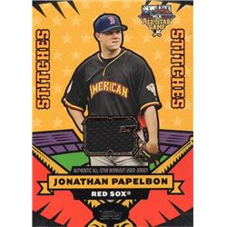 675873 Jonathan Papelbon Player Worn Jersey Patch Boston Red Sox 2006 Topps All Star Stitches No.ASJP Baseball Card
