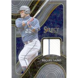 675982 Miguel Sano Player Worn Jersey Patch Minnesota Twins 2021 Panini Select No.SSMS Baseball Card