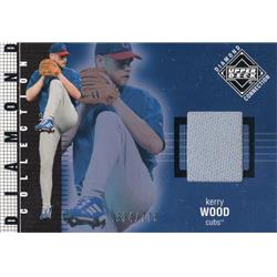 724399 Kerry Wood Player Worn Jersey Patch Chicago Cubs 2002 Upper Deck Diamond Connection No.546 LE 334-775 Baseball Card