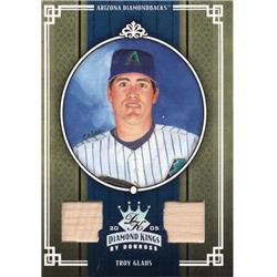 724422 Troy Glaus Player Used Bat Patch Arizona Diamondbacks 2005 Donruss Diamond Kings No.311 LE 95-100 Baseball Card