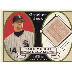 724428 Paul Konerko Player Used Bat Patch Chicago White Sox 2005 Topps Cracker Jack Mini No.TOPK Baseball Card