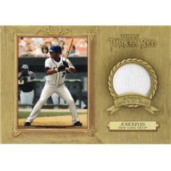 724434 Jose Reyes Player Worn Jersey Patch New York Mets 2007 Topps Turkey Red No.TRRJR Baseball Card