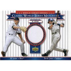 724482 Al Leiter Player Worn Jersey Patch New York Mets 2002 Upper Deck World Series Matchups No.MUOOB Baseball Card