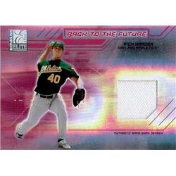 724491 Rich Harden Player Worn Jersey Patch Oakland Athletics 2004 Donruss Elite Back To the Future Refractor No.BF2 LE 100-200 Baseball Card