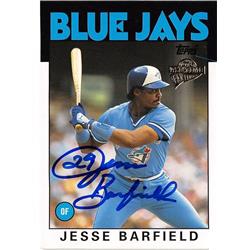 724574 Jesse Barfield Autographed Toronto Blue Jays 2004 Topps Fan Favorites No.126 1986 Style Baseball Card