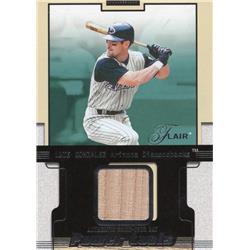 724740 Luis Gonzalez Player Used Bat Patch Arizona Diamondbacks 2002 Fleer Flair Power Tools No.LG Baseball Card