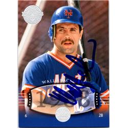 724938 Wally Backman Autographed New York Mets 2004 Upper Deck Timeless Legends No.289 Baseball Card