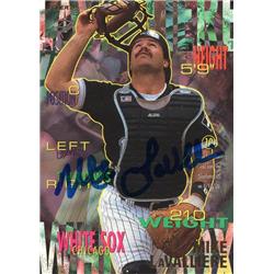 724968 Mike Lavalliere Autographed Chicago White Sox 1995 Fleer No.123 Baseball Card
