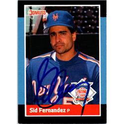 725109 Sid Fernandez Autographed New York Mets 1988 Donruss All Star No.58 Baseball Card