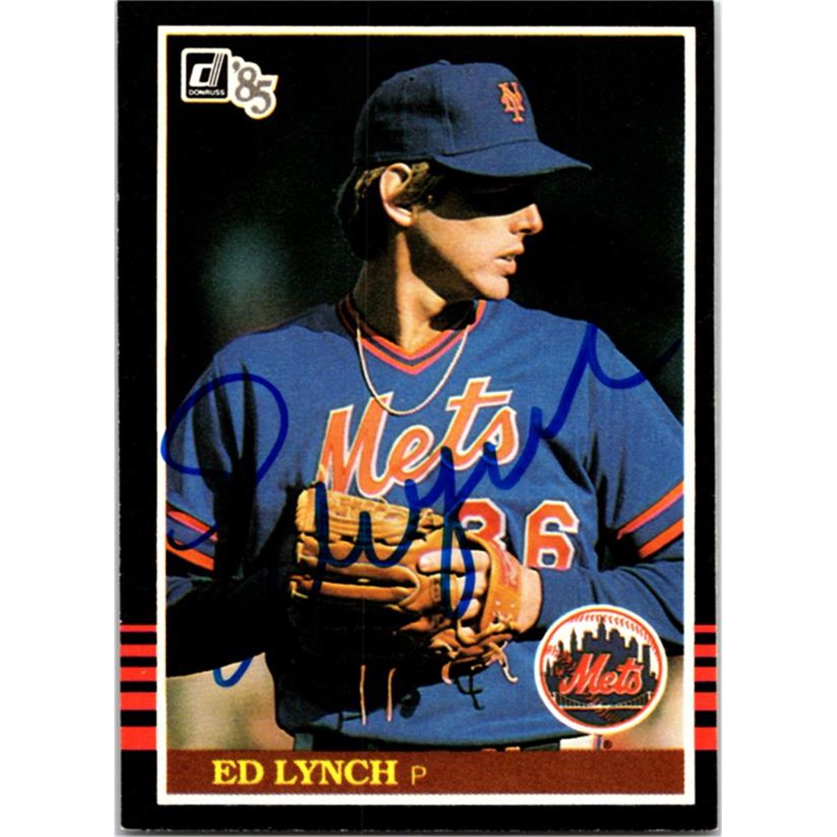 725201 Ed Lynch Autographed New York Mets 1985 Donruss No.623 Baseball Card