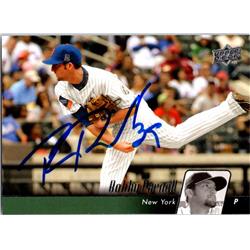 725310 Bobby Parnell Autographed New York Mets 2010 Upper Deck No.337 Baseball Card