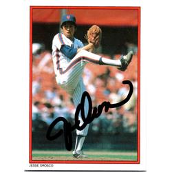 725315 Jesse Orosco Autographed New York Mets 1984 Topps All Star No.33 Baseball Card