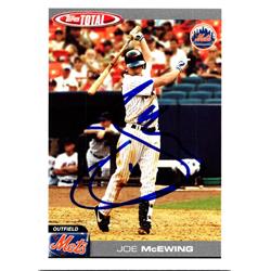 725337 Joe Mcewing Autographed New York Mets 2004 Topps Total No.346 Baseball Card