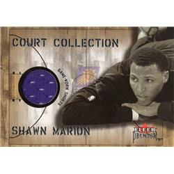 725632 Shawn Marion Player Worn Jersey Patch Phoenix Suns 2002 Fleer Premium Court Collection No.SM Basketball Card